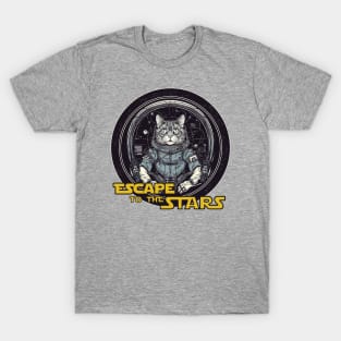 Space cat | Cyberpunk cat pilot T-Shirt